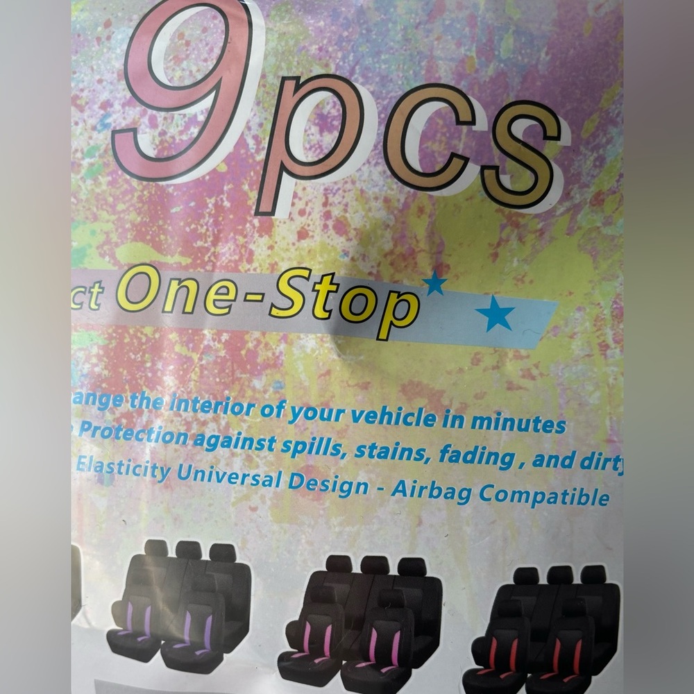 9 Pc. Car Seat Cover Car-Grand - Picture 8 of 16